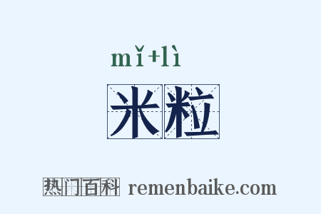 米粒是什么意思的图片